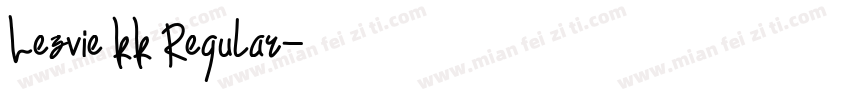 Lezvie KK Regular字体转换
